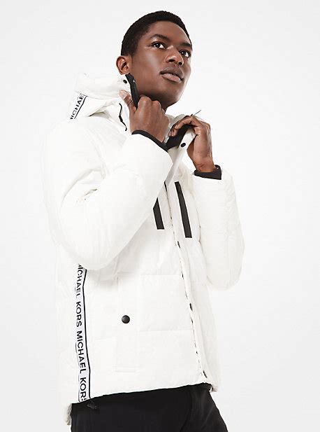 michael kors white parka|michael kors parka men.